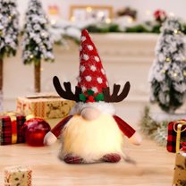 Weekly flyer karymi Santa Claus and Rudolph LED Light Up Dolls Christmas Decoration Set Soft Plush Window Scene Display Festive Lighting Birthday Gifts Holiday Deals Limited Time Deal