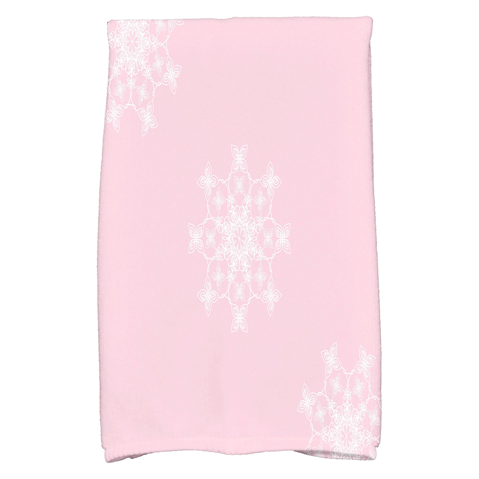 Simply Daisy 18" x 30" Falling Snow Holiday Geometric Print Kitchen Towel
