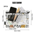 thumbnail image 3 of 2 Pack Pencil Pouch for 3 Ring Binder Smooth Zipper Folders with Pockets Clear Window Pencil Case Cartoon Line Cats, 3 of 6