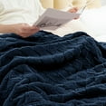 Exclusivo Mezcla Queen Size Flannel Fleece Blanket, Super Soft 3D