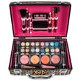 thumbnail image 5 of SHANY Carry All Make up Train Case with Pro Makeup Set , Beauty Brushes, Lipsticks, Eye Shadows, Blushes, Powders, and more - Reusable Cosmetics Storage Organizer - Premium Gift Packaging - Leopard, 5 of 7