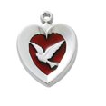 thumbnail image 1 of McVan RC652 18 in. Rhodium Plated Red Holy Spirit Pendant Boxed, 1 of 1