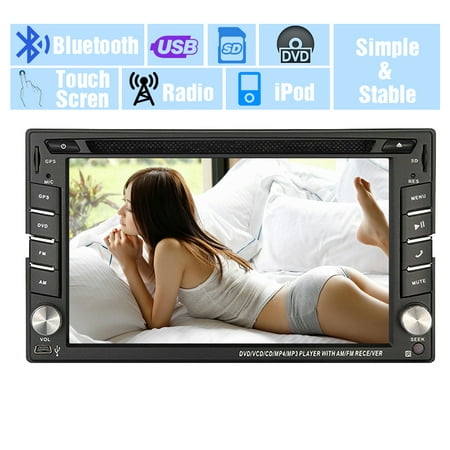 GPS Navigation Car CD Player in Dash Video Radio Car PC Electronics Double Din Auto DVD Player Multimedia Car Stereo Head Unit MP3 MP4 Autoradio Touchscreen 6.2 inch Car Logo iPod (Best Touch Screen Head Unit)