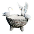 thumbnail image 4 of GROWTH TANK White Swan Planter Decorative Hydroponic Flower Pot for Courtyard Yard Patio Rattan Pattern, 4 of 9