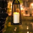 thumbnail image 2 of TGHTBA-Outdoor Waterproof Flameless Candles, LED Candle with Remote and Timer, Battery Operated Candles, Electric Fake Plastic Candles, Ivory White, Set of 3, 2 of 3
