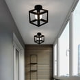 thumbnail image 2 of E27 Modern Taklampa Metall Fyrkantig Pendel Lampa Skärm för Sovrum Vardagsrum, 2 of 4