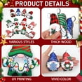 thumbnail image 3 of Ayieyill 24pcs Christmas Gnomes Hanging Ornaments, Ornaments for Christmas Tree, Christmas Decoration for Christmas Decor Party Supplies | Wooden, 3 of 7