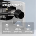 thumbnail image 3 of Calefactor a propano QIOMALA de 30,000 BTU con doble cabezal para exteriores, 3 of 7