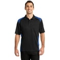 thumbnail image 1 of Cornerstone ®  Select Snag-Proof Two Way Colorblock Pocket Polo. Cs416 Xl Black/ Royal, 1 of 1