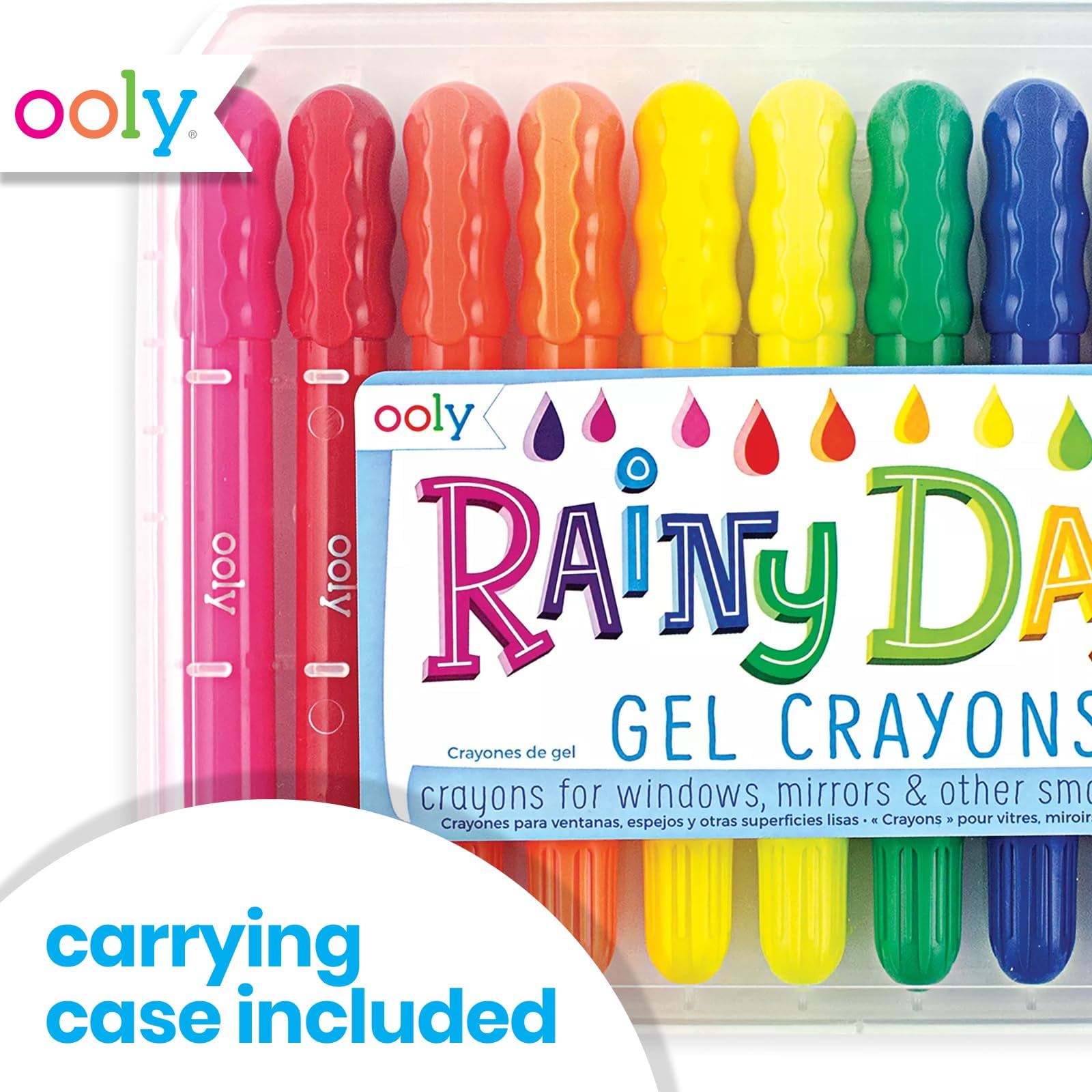OOLY, Watercolor Gel Crayons, 12 Count, Vibrant and Washable