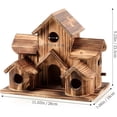 thumbnail image 2 of Zynic Bird Feeders 6 Hole Handmade Bird House Outdoor Bird House Bird House 6 Hole Hummingbird House Hanging Large Bird House Nest Box Bird House Home & Garden, 2 of 6