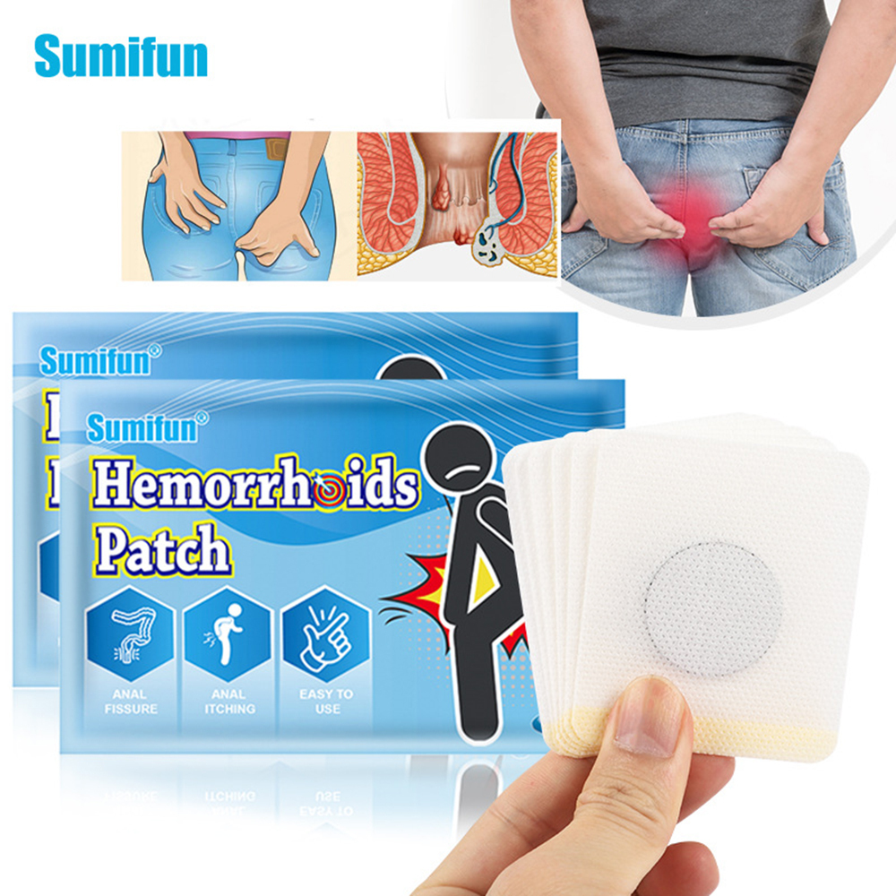 6Pcs Hemorrhoids Patch Sterilize Stickers Health Care Patch Piles Pain