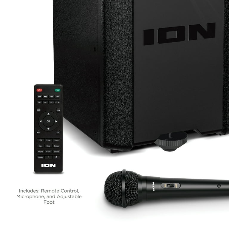 ION 150-Inch Home Projector Deluxe with Bluetooth, HD Audio, Mic