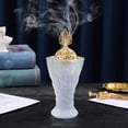 thumbnail image 4 of Soporte de escritorio Gloria Quemador de incienso dorado para té, 4 of 9