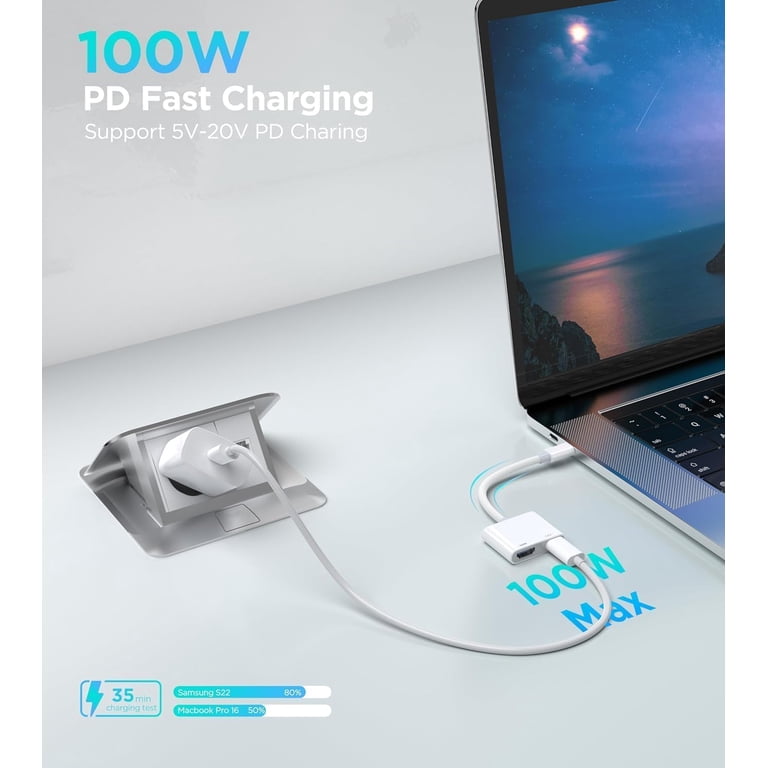 Type-C To HDMI Cord For IPhone 16/15 Series, MacBook Pro/Air, IPad, Surface, Galaxy, XPS, And
