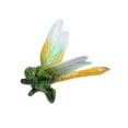 thumbnail image 6 of Green Wall Mount Dragonflies Pair Resin Shed Sculpture Statue Garden Dragonfly, 6 of 6