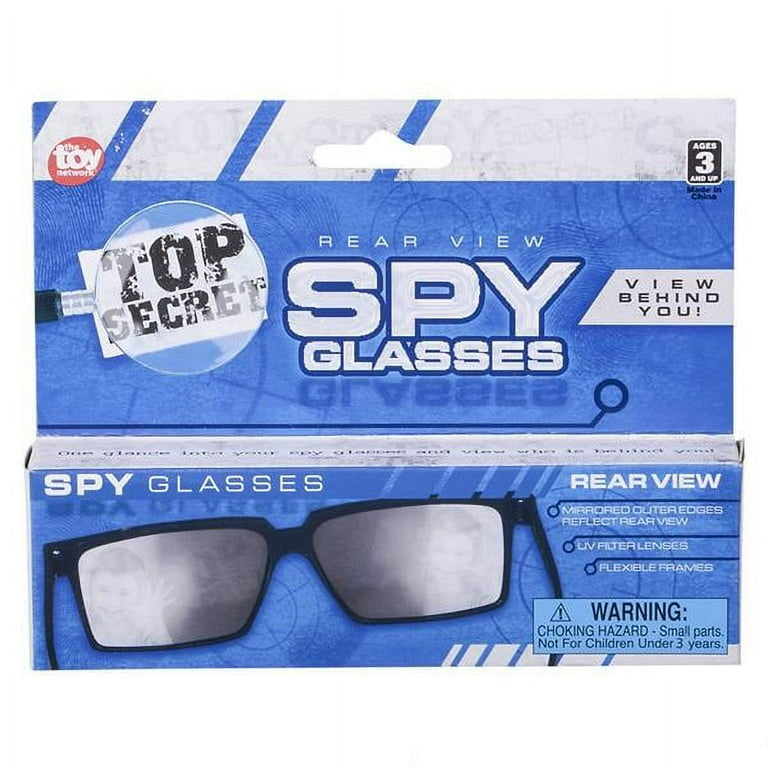 JoyABit Spy Glasses for Kids - Set of 3 - See Behind You Sunglasses with  Rear View Mirrors - Fun Party Favors, Detective Gadgets, Secret Agent  Costume