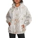thumbnail image 1 of Sudadera con capucha deportiva de gran tamaño con estampado de hojas de arce y bolsillos para mujer nueva de otoño, 1 of 5