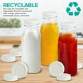 thumbnail image 7 of Replacement Caps for Stock Your Home Milk Bottles (24 Pack) - 48mm Twist-On Caps for Glass Milk Bottles - Tamper Resistant Lids - Plastic Leak Proof Lid - Crack Resistant Bottle Cap Refills in White, 7 of 7