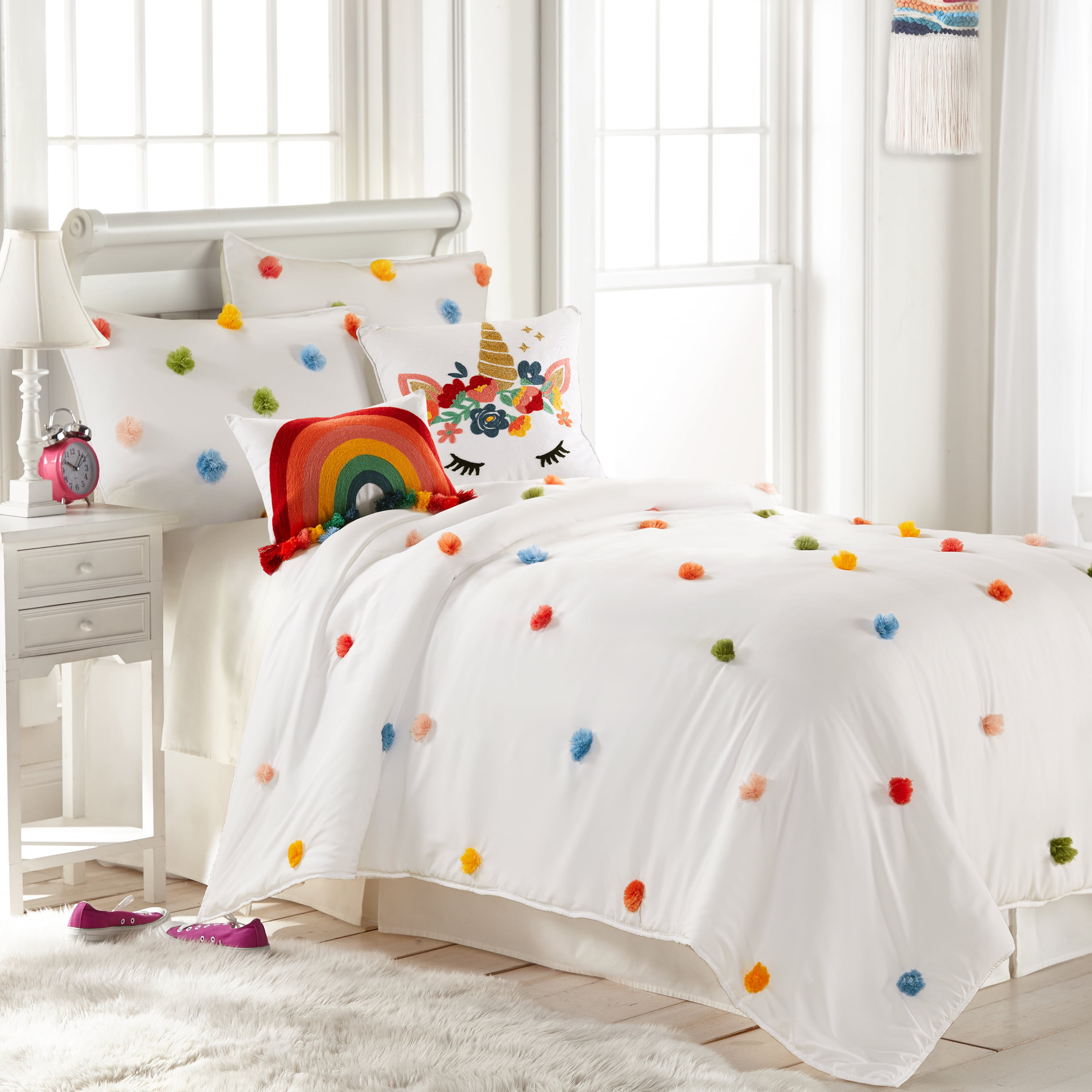 Levtex Home Rainbow Pom Full/Queen Comforter Set Full/Queen