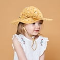thumbnail image 2 of EnJoCho Kids Sun Hat Girls Boys Mesh Bucket Hat Summer Cute Beach Hat Kids Foldable Fishing Hat 1-5Y Chin Adjustable, 2 of 9