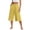 Yellow, variant on Resivox Womens Cotton Linen Wide Leg Pants Casual High Waist Capris Loose Fit Flare Trousers Breathable Comfortable with Pockets Army Green M