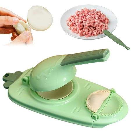 

2 In 1 Dumplings Makers Diy Dumpling Moulds Kitchen Dumpling Maker Tool Green