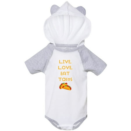 

Inktastic Live Love Tacos V Gift Baby Boy or Baby Girl Bodysuit