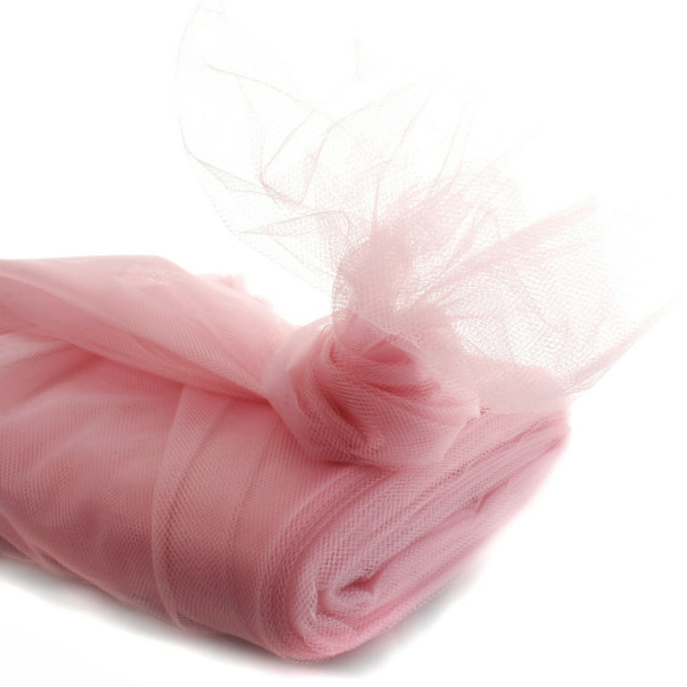 54 by 25 Yards Premium Tulle Fabric Bolt for Crafts, Weddings, Party  Decorations, Gifts - Blush Pink