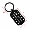 thumbnail image 4 of DEGASKEN I Love You Most The End I Win Keychain, Spouse Gifts for Men Women, 4 of 5