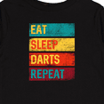 thumbnail image 4 of Inktastic Dart Game Gift Eat Sleep Darts Repeat Boys or Girls Long Sleeve Toddler T-Shirt, 4 of 5