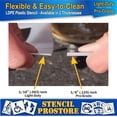 Curb and Median Stencils - 6 inch RESIDENT Stencil - 6" x 35" x 1/8 ...