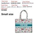 thumbnail image 1 of Bolso de mano de lona con estampado personalizado para mujer, bolsa de mano de tamaño pequeño, diseño de lujo, con letras, para mamá, a la moda xuanjing unisex, 1 of 2