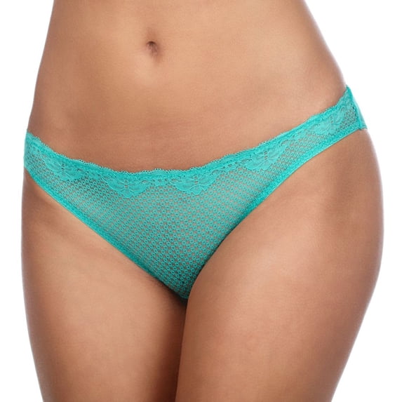 Women's Timpa 630473 Alice Lace Low Rise Bikini Panty (Pool Green M)