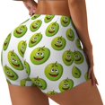 thumbnail image 2 of Fotbe Happy Fruit Seamless Shorts, Womens Workout Shorts High Waist Stretch Booty Short for Gym/Yoga/Running/Biking-XX-Large, 2 of 9