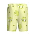 thumbnail image 4 of Rocae Cute Frog3 for Men's Soft Sleep Pajama Shorts, Waistband and Pockets, 4 of 9