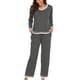 thumbnail image 1 of Pijamas de mujer en liquidación, conjuntos de moda para mujer, ropa de estar por casa, camisetas de manga larga y pantalones., 1 of 5