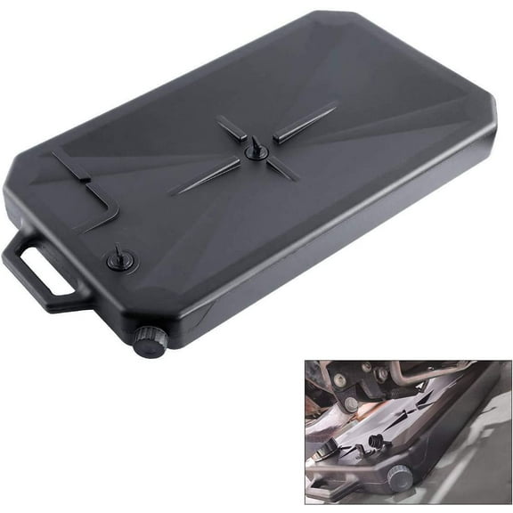 TCT-MOTORPARTS ABS Oil Drain Pan w/Spout Low Profile Fit for Harley Davidson Models 1984-2020 Road Glide FLTRX, Road King FLHR, Iron 883 XL883N, Heritage Classic FLHC, CVO Tri Glide FLHTCUTGSE