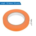 thumbnail image 2 of Uxcell 6Pcs 0.7 inch Wide 60 Yards Orange Masking Tape Painters Tape Rolls for Home Office, 2 of 7