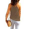 thumbnail image 3 of DYMADE Solid Color Beach Halter Top Women's Loose Slight Strech Slight Strech Vest, 3 of 3