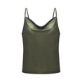 thumbnail image 3 of SNKSDGM Female Spaghetti Strap Tank Top Workout Tank Tops for Women 2025 Women's Solid Color Neck Cropped Top Sexy Navel Crop Camisole L, 3 of 3