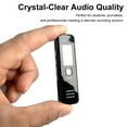 thumbnail image 2 of Graflsoa Enregistreur Vocal Numérique Compact avec Haut-Parleur Intégré, Connectivité USB et Écouteurs - Dispositif Audio Portable SK007 pour Réunions, Conférences et Interviews (Noir, Sans Carte TF Incluse), 2 of 6