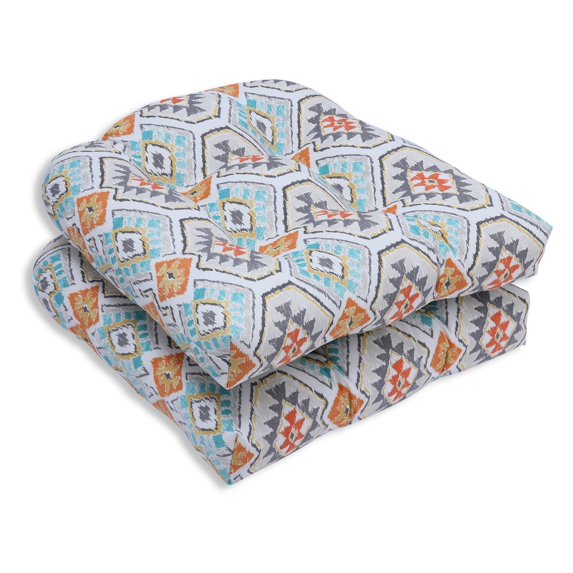 Pillow Perfect Outdoor/ Indoor Eresha Oasis Wicker Seat Cushion (Set of 2)