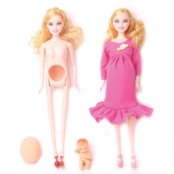 Figura de juguete para madre embarazada y bebé, 29 cm, PVC, multicolor