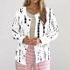 thumbnail image 1 of Puntoco Chaqueta Tipo Cárdigan Informal Con Botones Y Estampado Navideño Para Mujer, 1 of 5