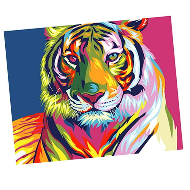 Kit de Pintura Al de Bricolaje Sin Marco Por Números para Adultos, Niñas, Niños, Decoración Navideña Blanca, Sala de , Arte de Pared, Trabaj Soledad Pintura por número kit