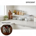 thumbnail image 4 of 4 Pcs Expandable Shelf Organizers, Kitchen Cabinet Organizer Racks, Adjustable Metal Storage Shelves, Spice Racks for Kitchen Counter, Cupboard, Closet, Bathroom, 4 of 8