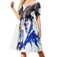 thumbnail image 1 of Vincent Price Bat Vestido de manga corta vestidos de verano mujer trajes de verano para mujer, 1 of 8