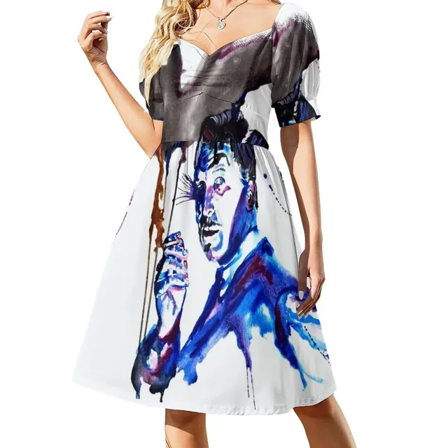 Vincent Price Bat Vestido de manga corta vestidos de verano mujer trajes de verano para mujer