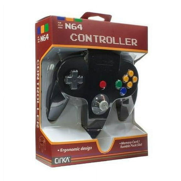 Generic Wired Game Controller for Nintendo N64 Black